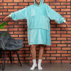 Bluzair - oversize takaró pulcsi - menta