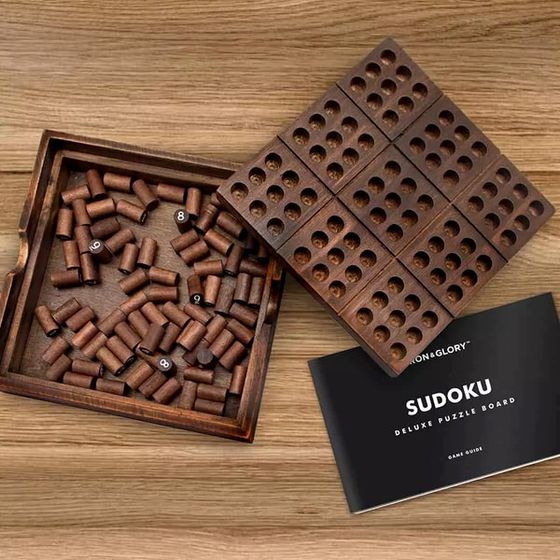 Iron & Glory fából készült sudoku tábla